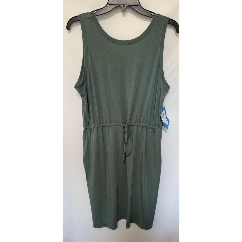 Columbia Women Omni Shade moss green tank dress size large NWT
